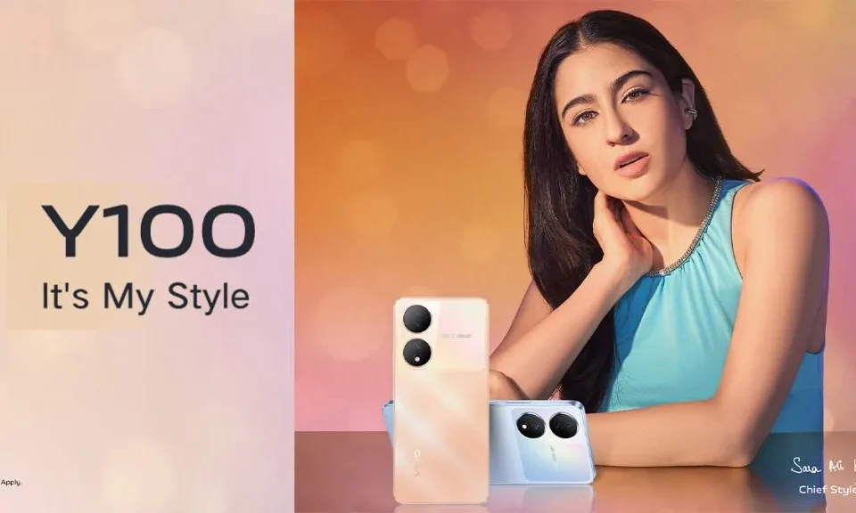 Vivo Y100 teaser Revealed a Color-Changing panel With Three Cameras